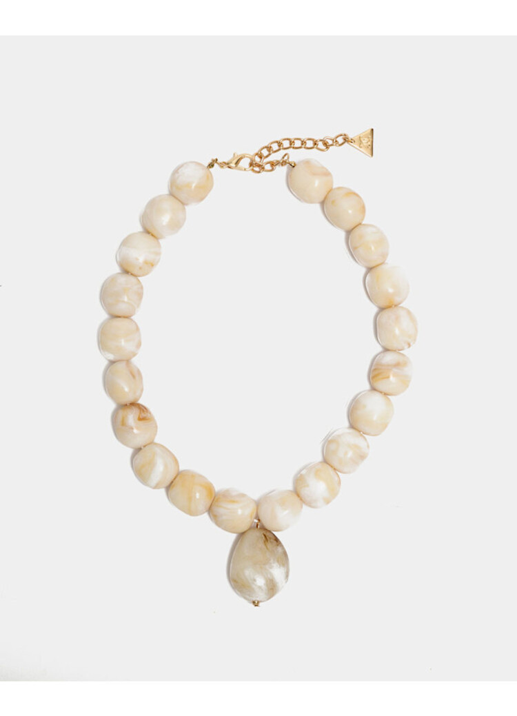 Bow19 Jules Necklace Mable White