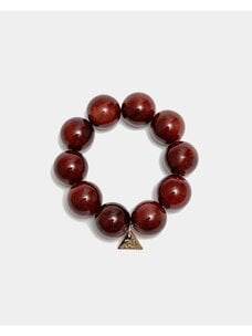 Bow19 Bold Pearl Bracelet Burgundy