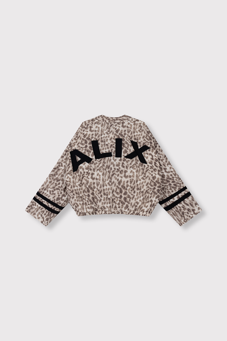Alix The Label Ladies Woven Sporty Animal Jacket Animal