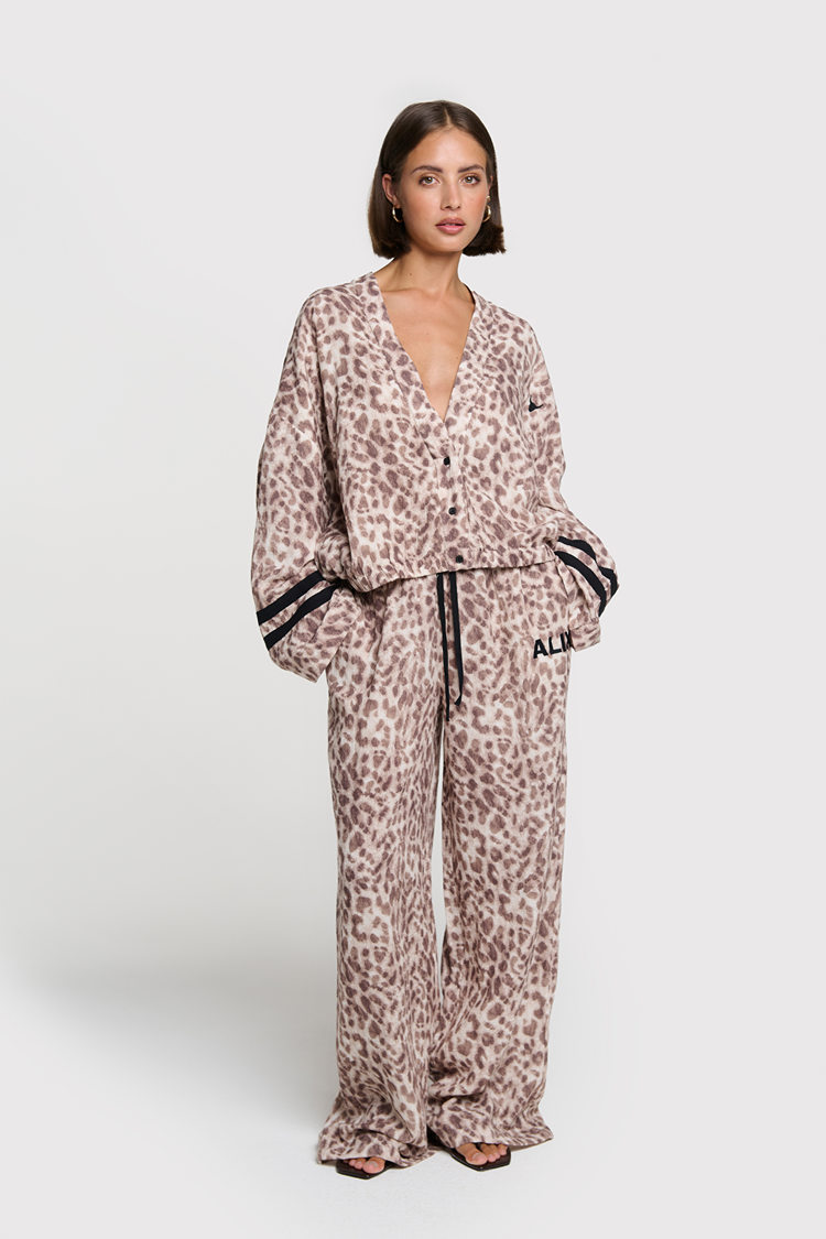 Alix The Label Ladies Woven Sporty Animal Jacket Animal