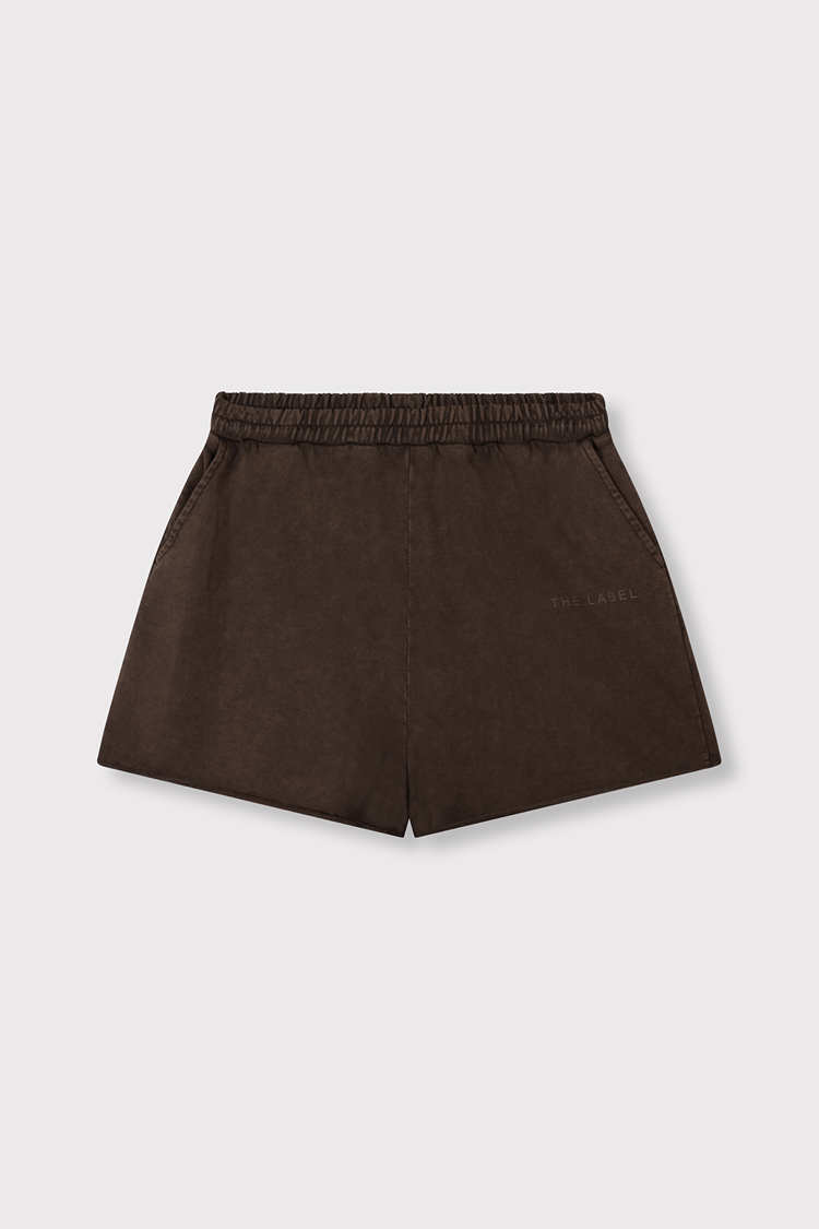 Alix The Label Ladies Knitted Sporty Summer Shorts Brown