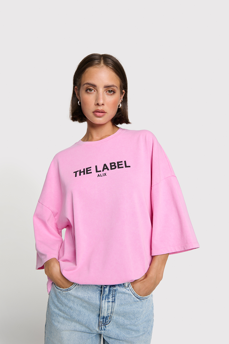 Alix The Label Ladies Knitted The Label T-Shirt Soft Pink
