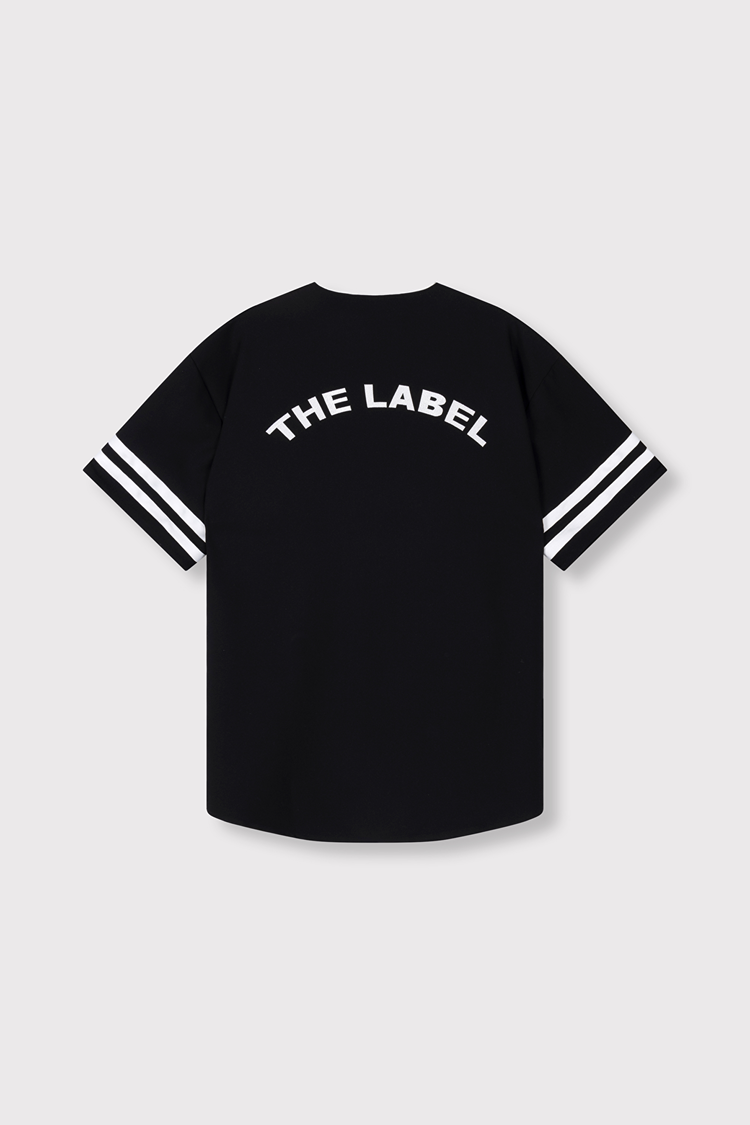 Alix The Label Ladies Woven Baseball Shirt Dress Black