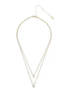 Pilgrim LUCIA 2-in-1 Crystal Necklace Gold-Plated