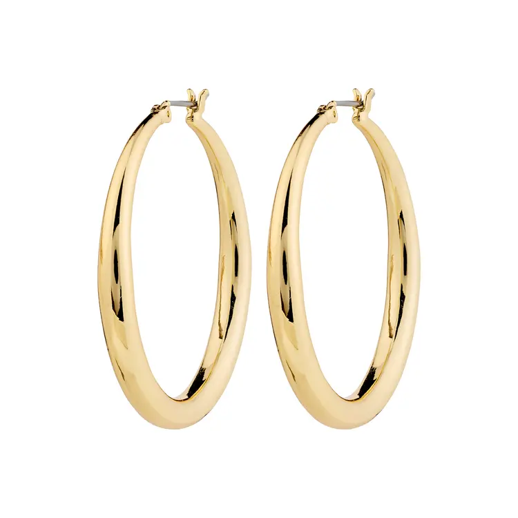 Pilgrim JORUN large hoop earrings gold-plated