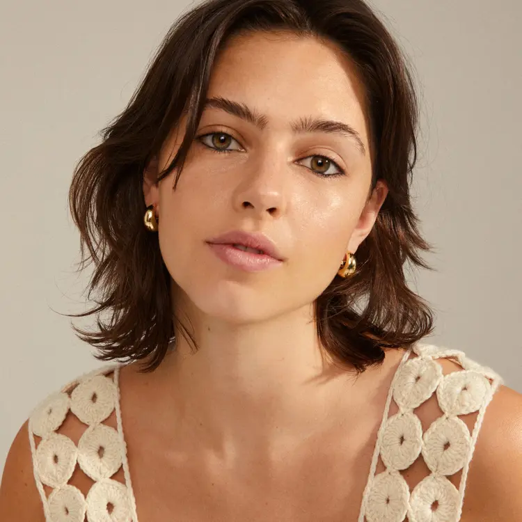 Pilgrim IOANNA chunky hoops gold-plated