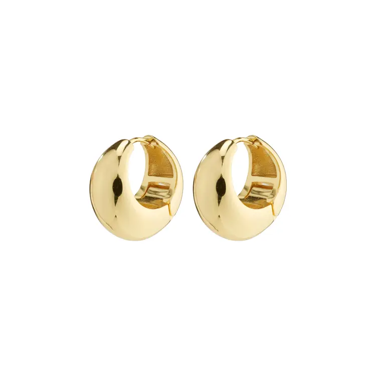 Pilgrim IOANNA chunky hoops gold-plated