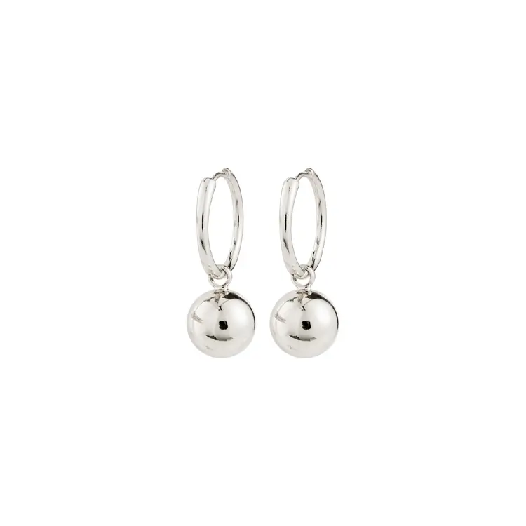 Pilgrim AIR hoop earrings silver-plated