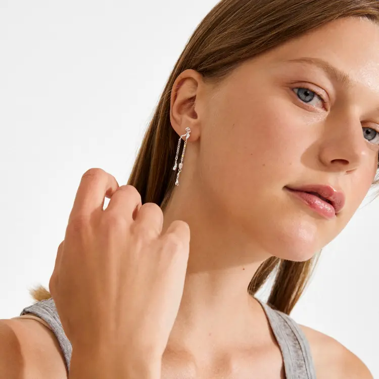 Pilgrim REGGIE Earrings Silver-Plated