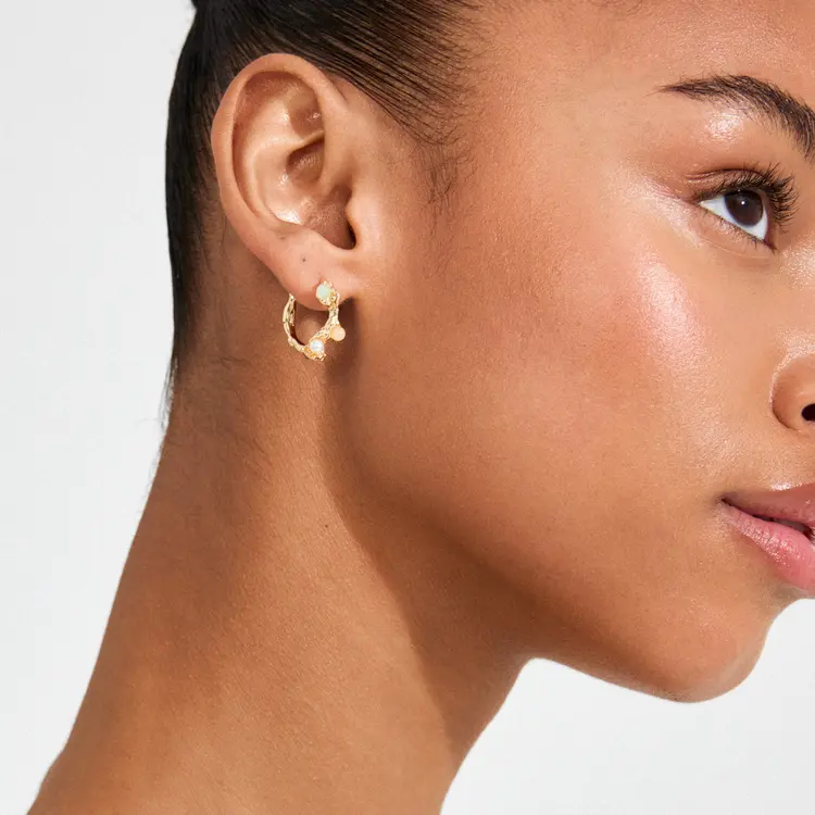 Pilgrim IRIS Hoop Earrings Gold-Plated 19MM