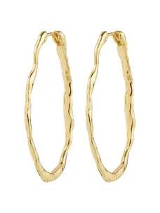 Pilgrim TIMBER Hoop Earrings Gold-Plated