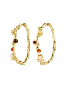 Pilgrim IRIS Hoop Earrings Gold-Plated 40MM