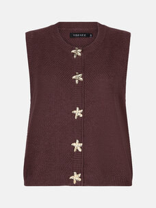 Ydence Knitted Top Mona Brown
