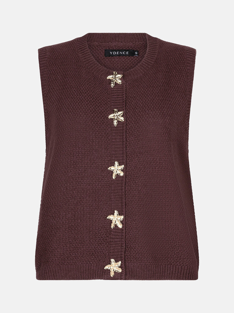 Ydence Knitted Top Mona Brown