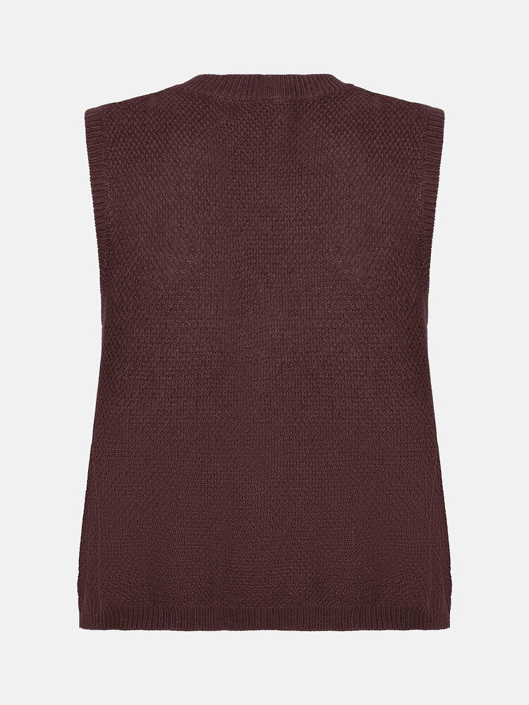 Ydence Knitted Top Mona Brown
