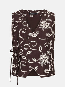 Ydence Gilet Inge Dark Brown