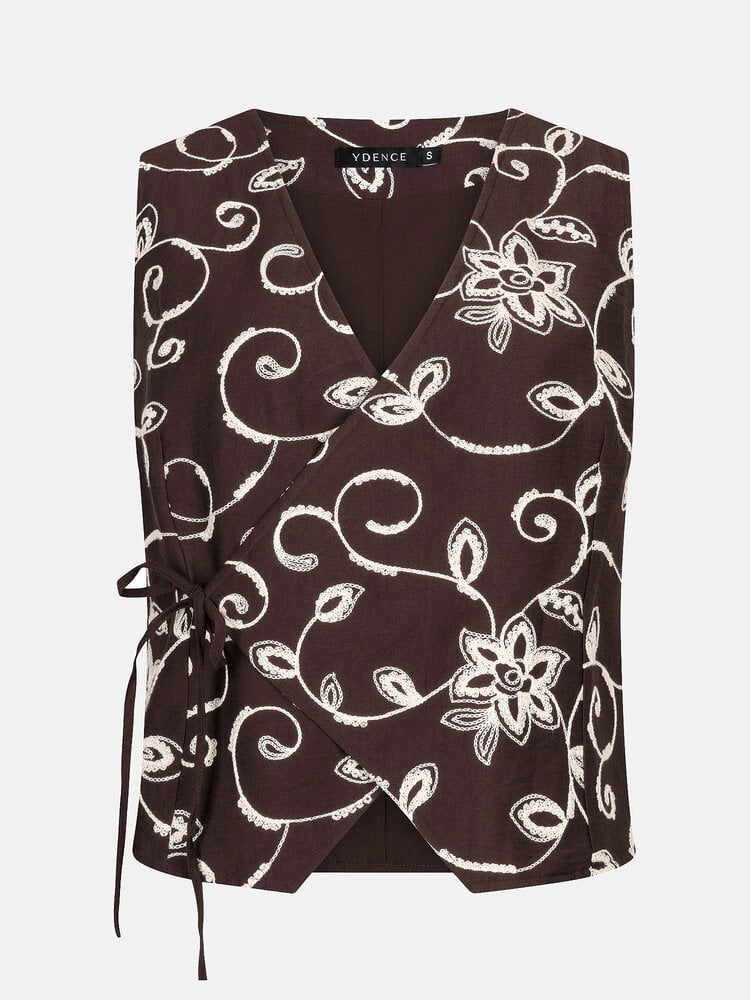 Ydence Gilet Inge Dark Brown