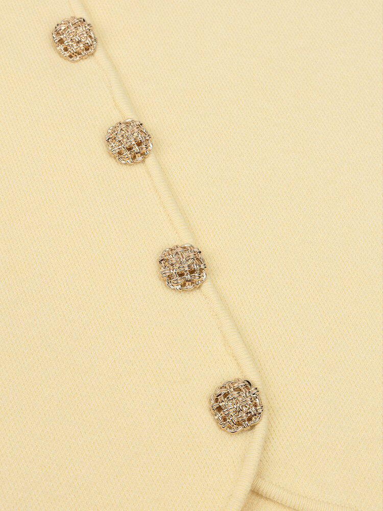 Ydence Knitted Top Mella Soft Yellow