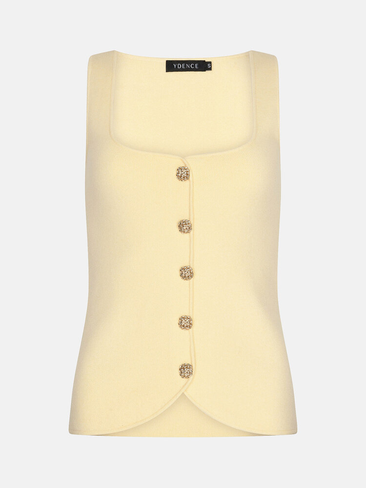 Ydence Knitted Top Mella Soft Yellow