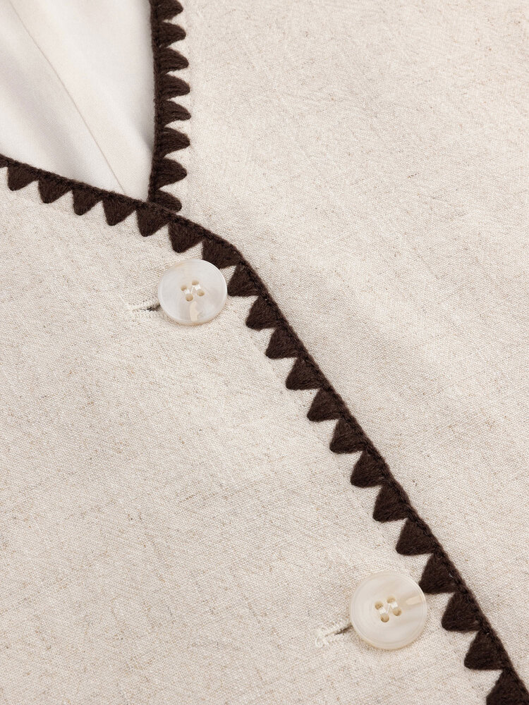 Ydence Gilet Billie Ecru