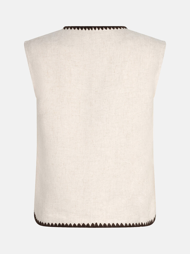 Ydence Gilet Billie Ecru