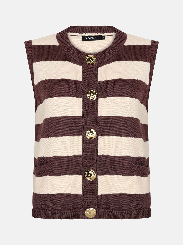 Ydence Knitted Top Judith Brown Ecru