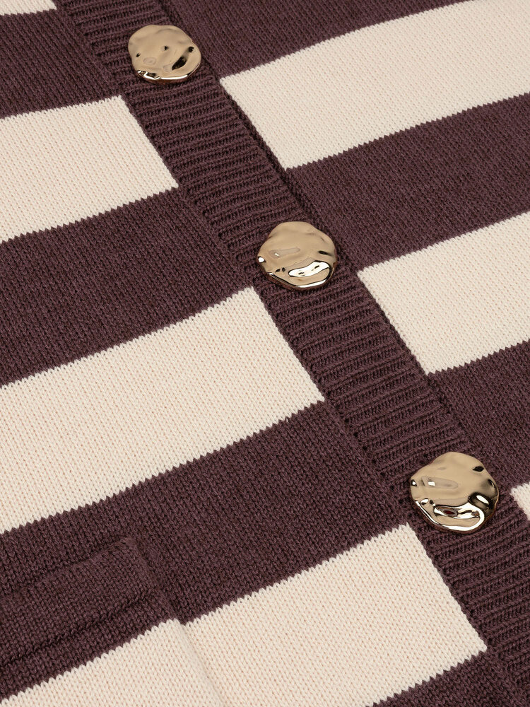 Ydence Knitted Top Judith Brown Ecru