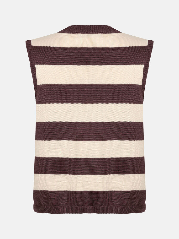 Ydence Knitted Top Judith Brown Ecru