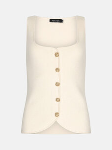 Ydence Knitted Top Mella Ecru