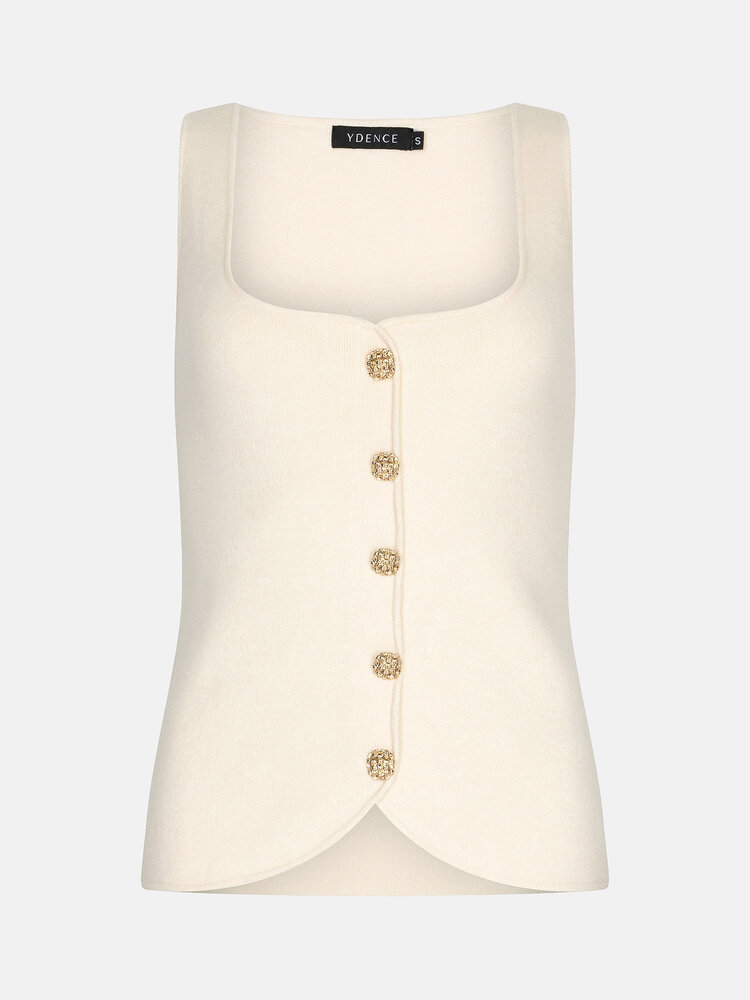 Ydence Knitted Top Mella Ecru