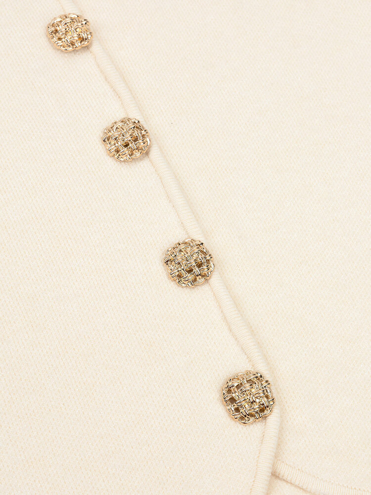 Ydence Knitted Top Mella Ecru