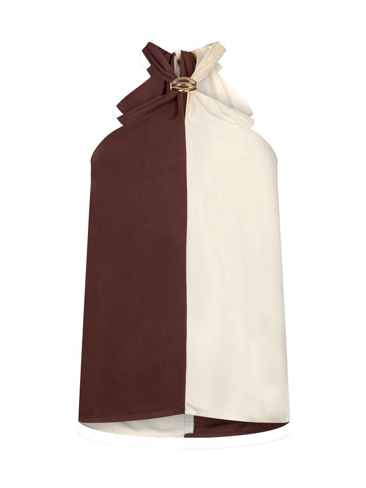 Ydence Top Odessa Brown/Ecru