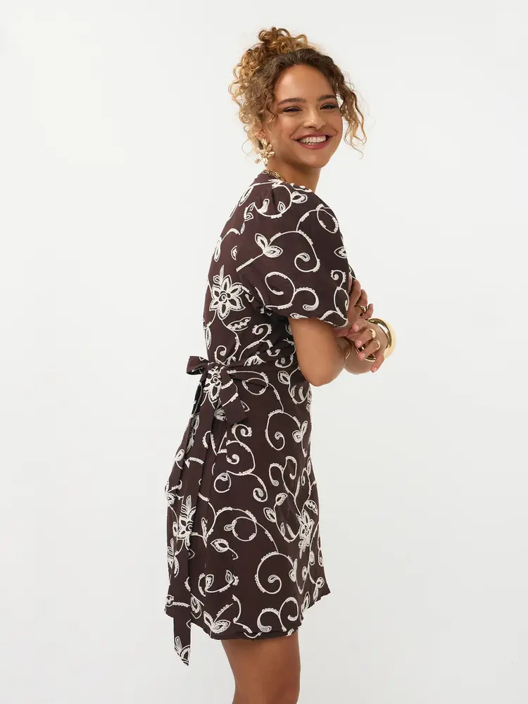 Ydence Dress Saphira Dark Brown