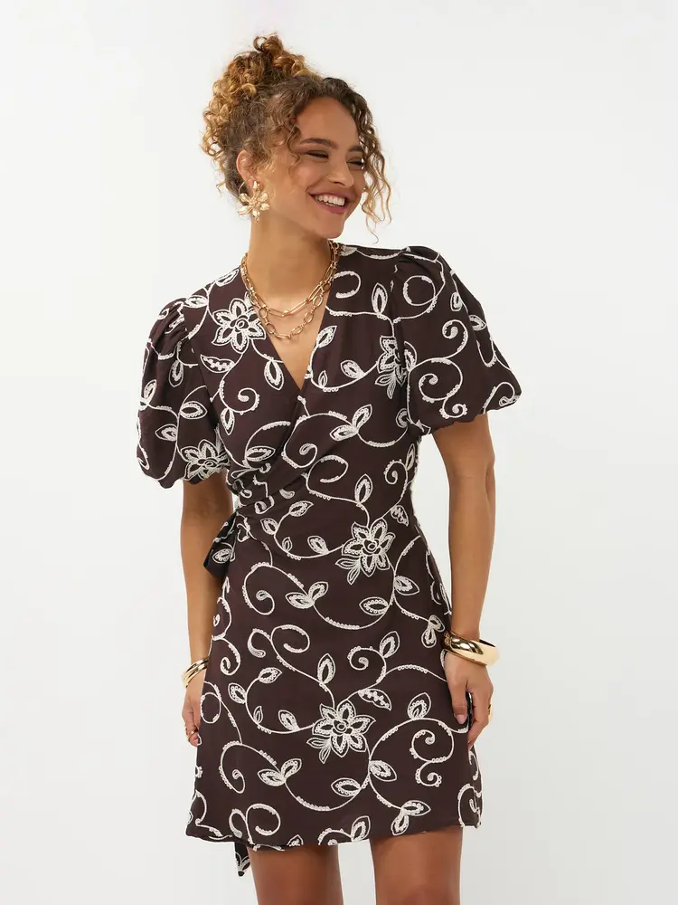 Ydence Dress Saphira Dark Brown