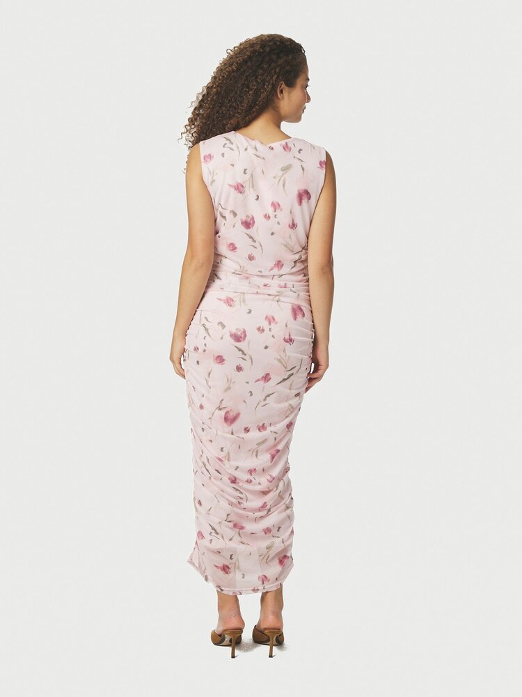 Neo Noir Corilina Artist Mesh Dress Light Pink