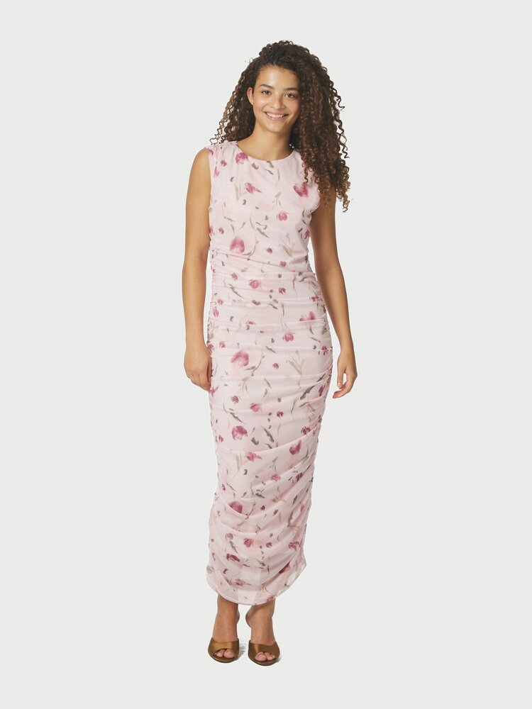 Neo Noir Corilina Artist Mesh Dress Light Pink