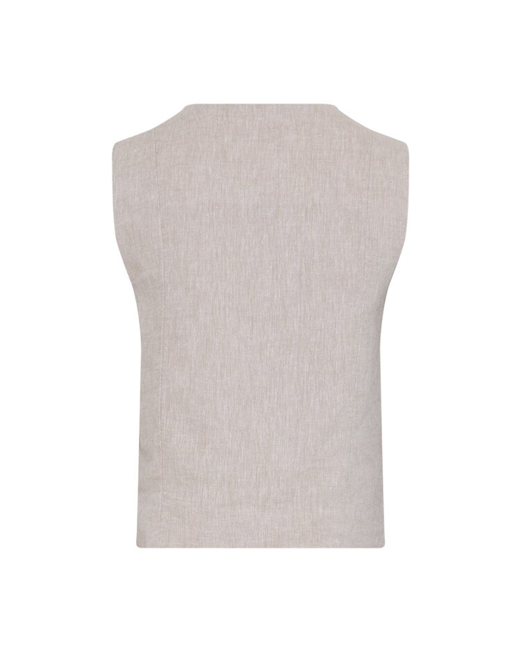 MSCH Viana Ginia V Neck Waistcoat Sand Melange