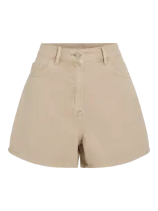 Rouge Edit Jolie Noma HW WF Denim Shorts Feather Gray
