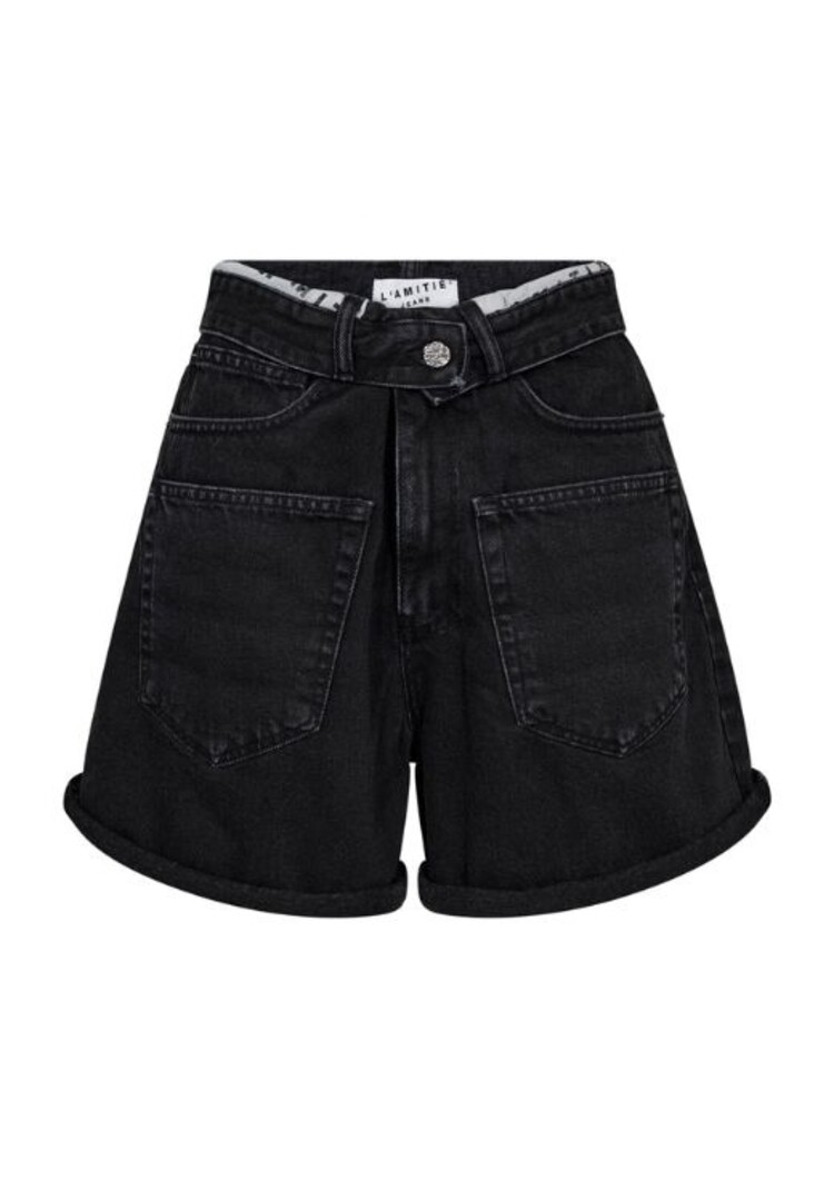 Haute L'Amitié Flip Waist Shorts Black