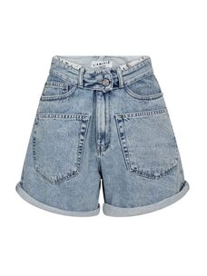 Haute L'Amitié Flip Waist Shorts Bleached Denim