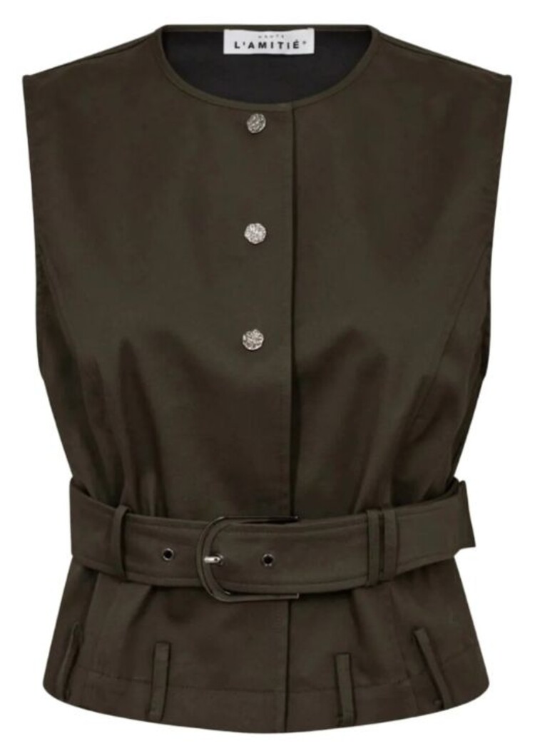 Haute L'Amitié Enya Belt Vest Army