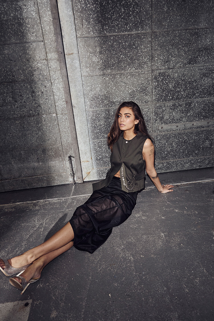 Haute L'Amitié Enya Belt Vest Army