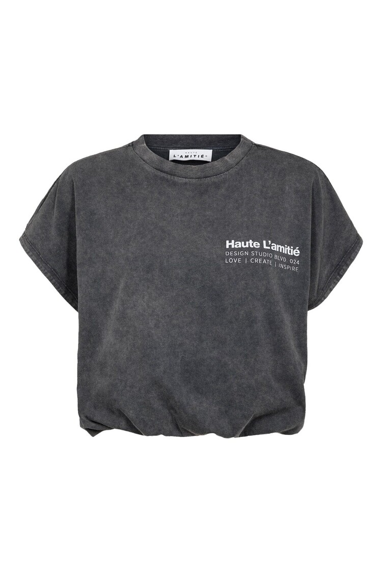 Haute L'Amitié Noma Acid NS Balloon Tee Black Acid Wash
