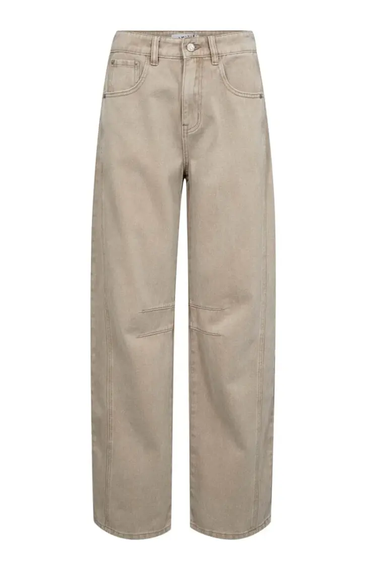 Haute L'Amitié Drew  Barrel Panel Tall Jeans Khaki