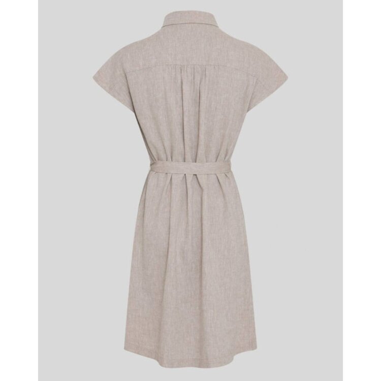 MSCH Viana Ginia SS Shirt Dress Sand Melange
