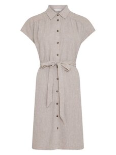 MSCH Viana Ginia SS Shirt Dress Sand Melange