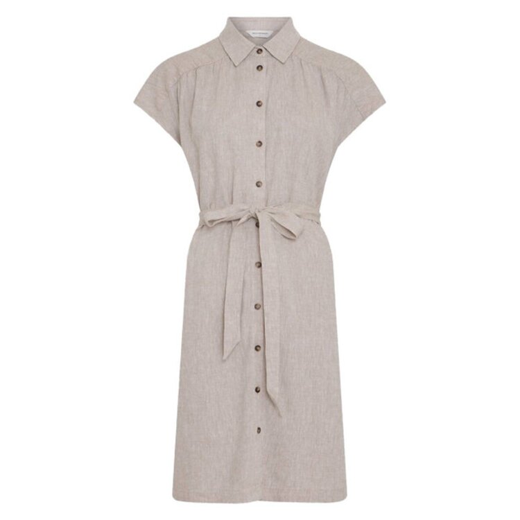 MSCH Viana Ginia SS Shirt Dress Sand Melange