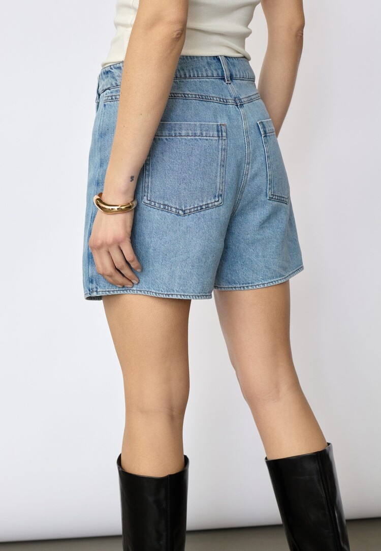 Co'Couture Asjacc Wrap Denim Skort Denim Blue