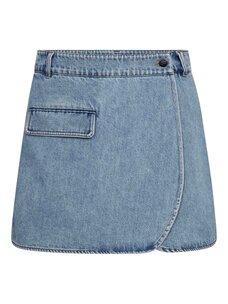 Co'Couture Asjacc Wrap Denim Skort Denim Blue