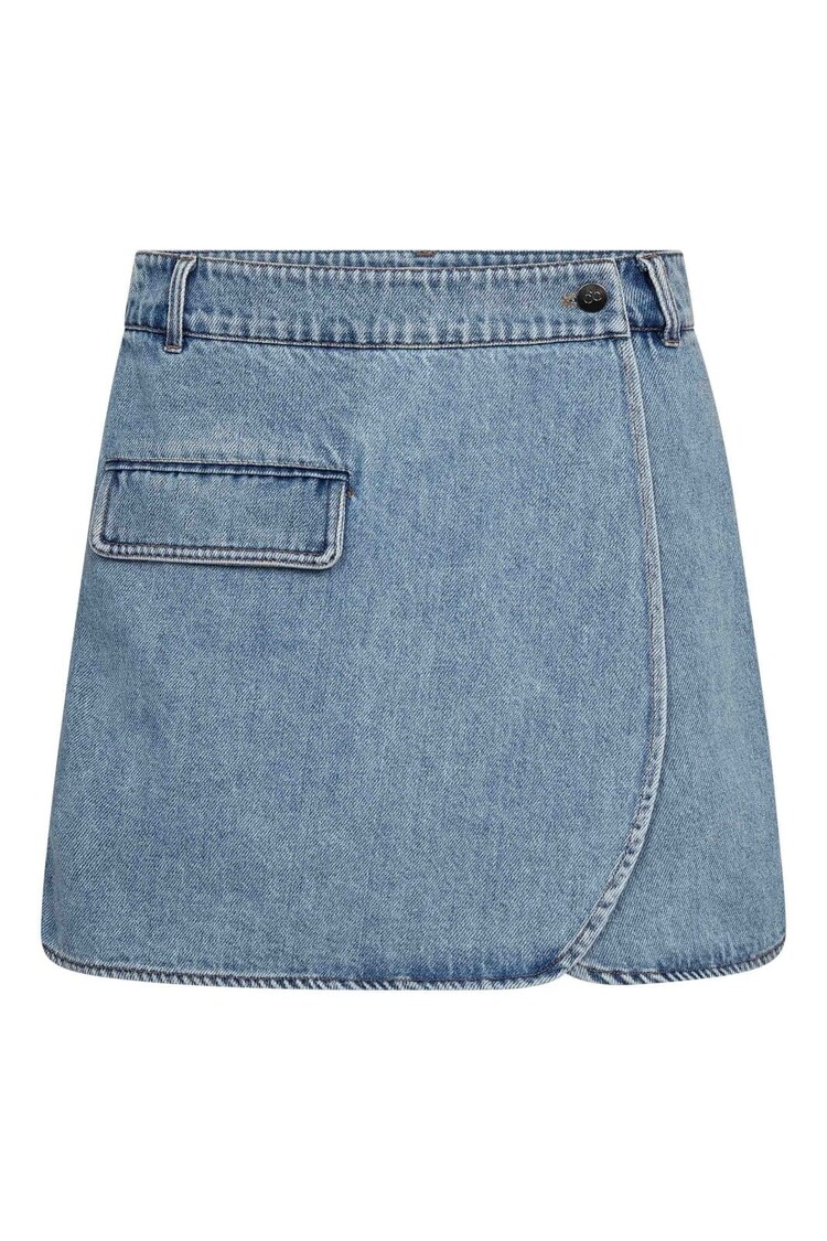 Co'Couture Asjacc Wrap Denim Skort Denim Blue